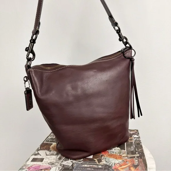 Coach 1941 Duffle Leather Bag Oxblood Rare Original Archive - Picture 2 of 9